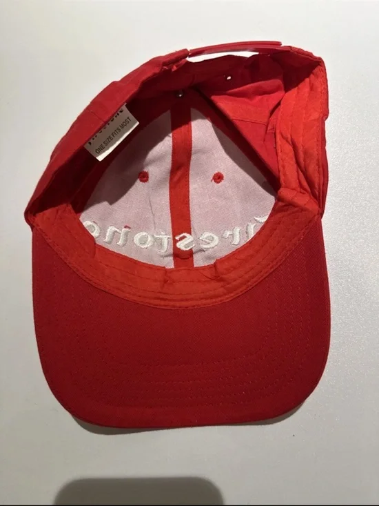 Firestone Red Embroidered Logo Baseball Cap - Picture 6 of 7